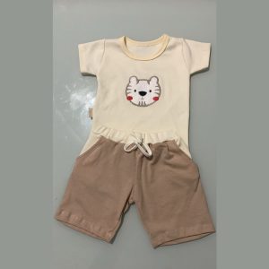Conjunto bordado canelado