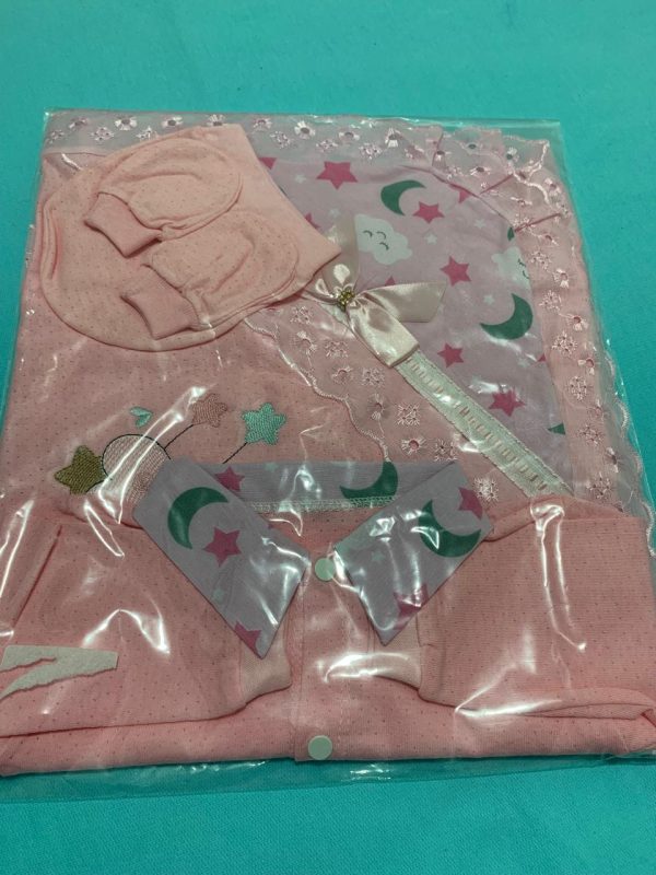 Saída de maternidade 4 peças com manta - Image 2